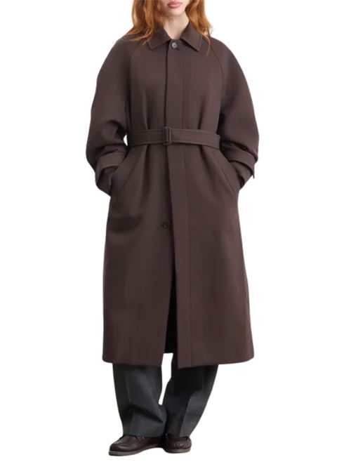 Double-layer Coat AURALEE | A25AC02WDDARKBROWN