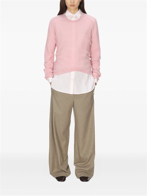 Maglione girocollo in lana di alpaca AURALEE | A25AP04AKPINK