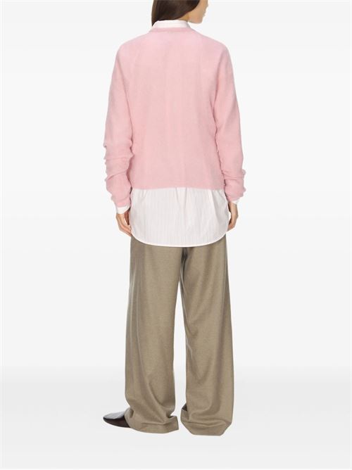 Maglione girocollo in lana di alpaca AURALEE | A25AP04AKPINK