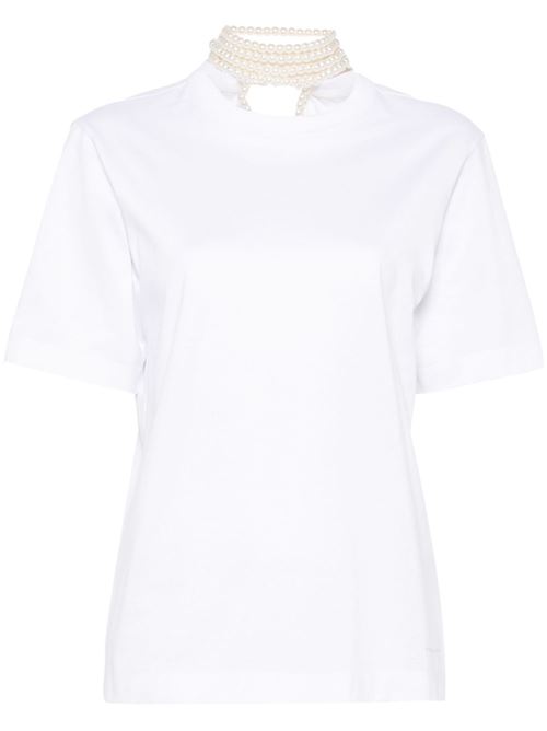 Pearl crew neck T-shirt CARVEN | 6251K2108501WHITE