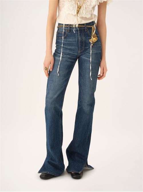 Jeans dritti in denim CHLOE' | CH25WDP761534A1
