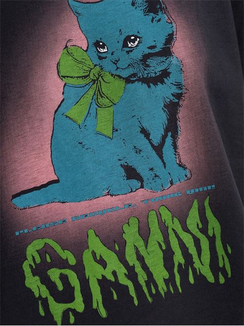 Neon Kitty T-shirt GANNI | T4340252