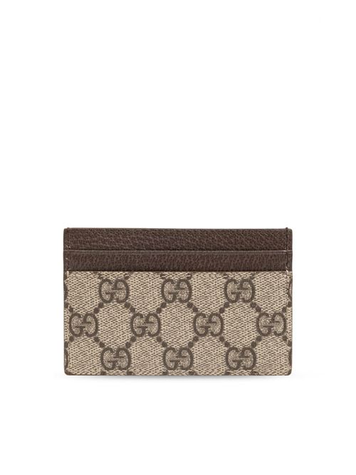 Portacarte in pelle con logo GUCCI | 768248FACQC9773
