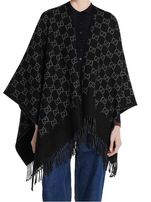 Poncho con monogramma GG GUCCI | 8178313G2001063