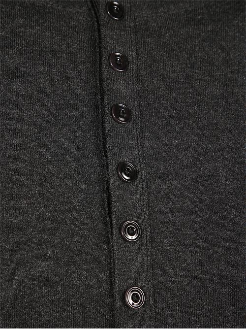Cardigan aderente in lana con bottoni LEMAIRE | TO1431LK1045BK981