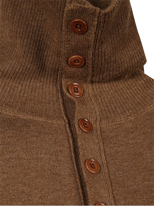 Cardigan aderente in lana con bottoni LEMAIRE | TO1431LK1045BR425