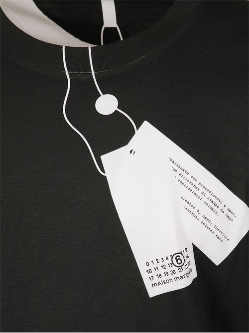 T-shirt trompe l'oeil MM6 | SH2GC0029M20048100