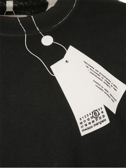 Trompe l'oeil sweatshirt MM6 | SH2GU0023M25024101