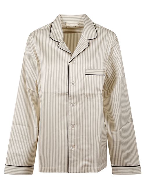 Camicia del pigiama a righe TEKLA | 5740014947490BROWNPINSTRIPES