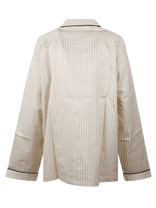 Camicia del pigiama a righe TEKLA | 5740014947490BROWNPINSTRIPES
