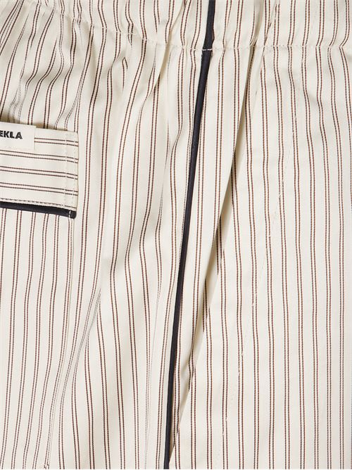 Pantaloni del pigiama a righe TEKLA | 5740014947704BROWNPINSTRIPES