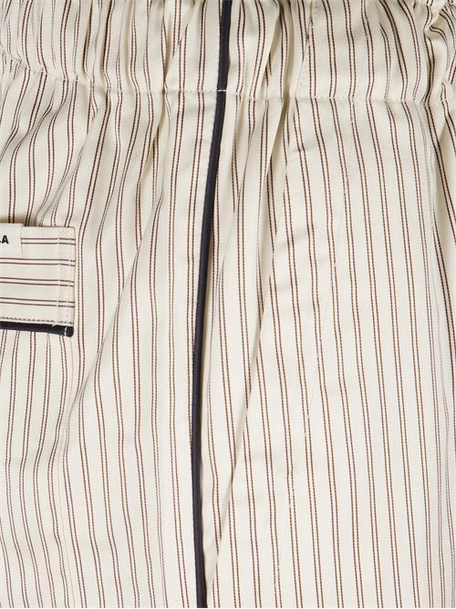 Pantaloni del pigiama a righe TEKLA | 5740014947728BROWNPINSTRIPES