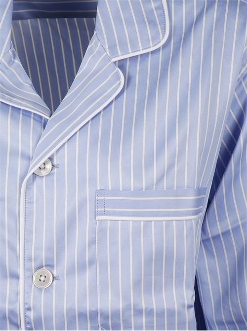 Camicia del pigiama a righe TEKLA | 5740014954597POLOSTRIPES