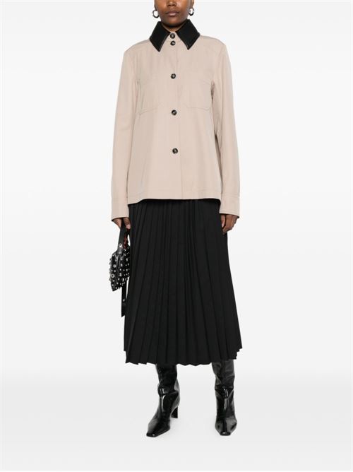 Giacca con colletto in pellle SPORTMAX | 2612021041600SPXSUPERBO001