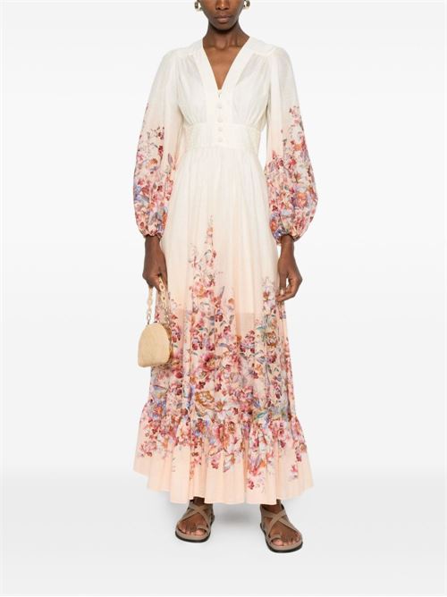 Abito lungo a fiori ZIMMERMANN | 6875DRS261IVF