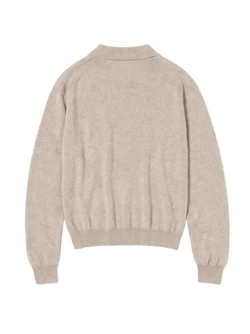Polo in cashmere AURALEE | A26SP04SCTOPBEIGE