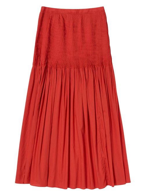 Gonna in cotone superfine AURALEE | A26SS04CLRED