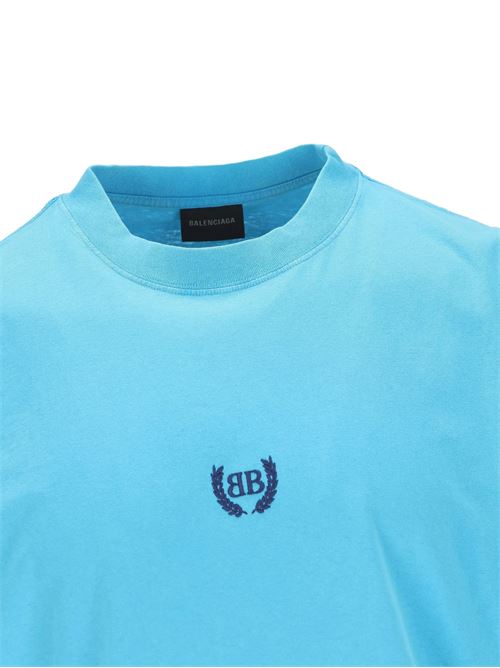T-shirt con logo BALENCIAGA | 764235TSVC93515