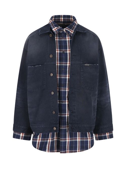 Giacca-Camicia Patched BALENCIAGA | 857174TTW648074