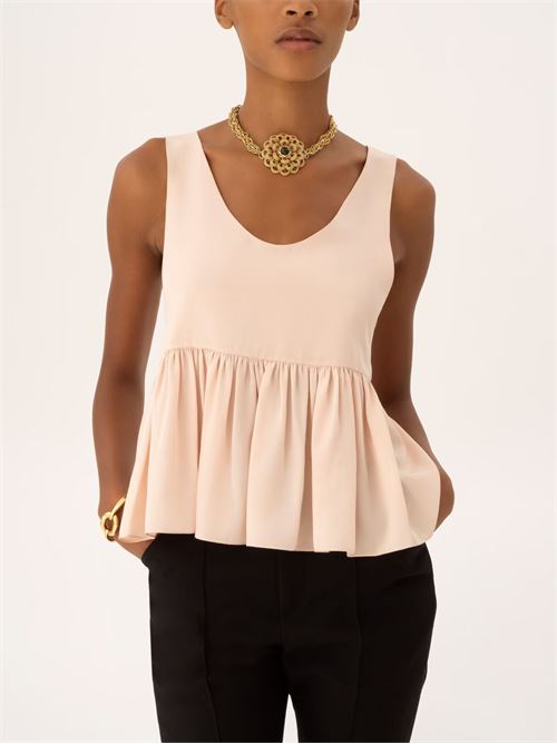 Top in crepe de chine CHLOE' | CH26SHT300056H6