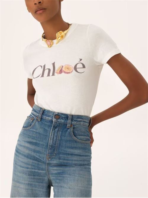 T-shirt con logo CHLOE' | CH26SJH08197101