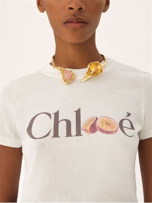 T-shirt con logo CHLOE' | CH26SJH08197101