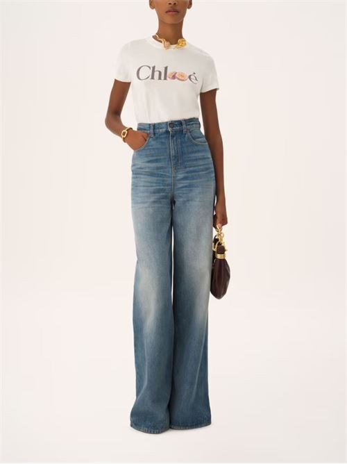 T-shirt con logo CHLOE' | CH26SJH08197101