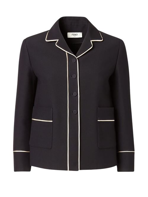 Giacca in lana e seta FENDI | FJ7665AC4GF0GME