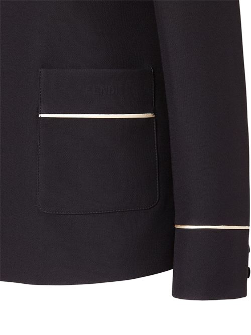 Giacca in lana e seta FENDI | FJ7665AC4GF0GME