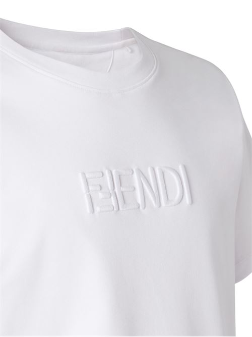 T-shirt in cotone FENDI | FY1319AY0GF0QA0