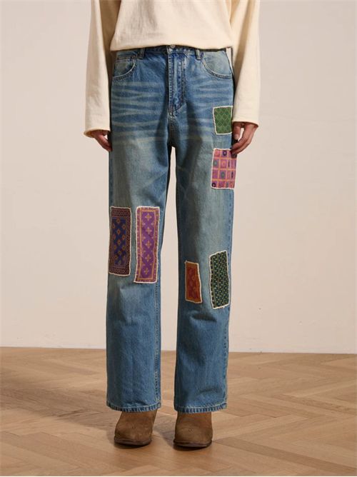 Jeans Patchwork FOUND | FOSS26DP050126327