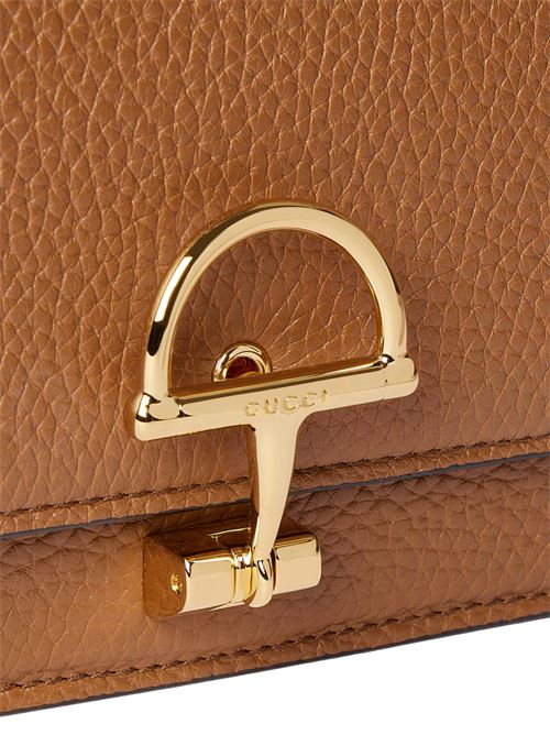 Portafoglio Half Horsebit con catena GUCCI | 855654AAFDM2718