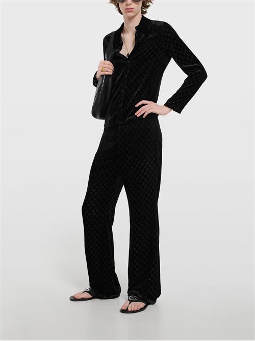 Camicia in velluto dévoré GG GUCCI | 860674ZAUS41000