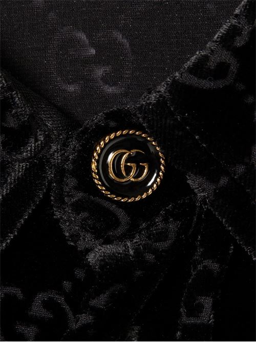 Camicia in velluto dévoré GG GUCCI | 860674ZAUS41000