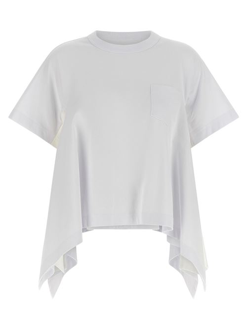 T-shirt in denim leggero SACAI | 2608349101