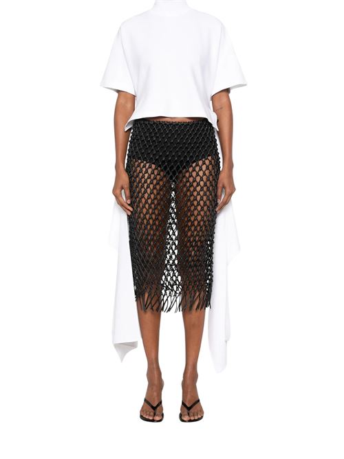T-shirt asimmetrica ALAIA | AA9I0031J095D000