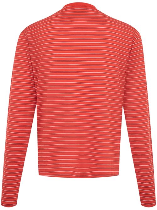 T-shirt a maniche lunghe AURALEE | A26AP03BTREDSTRIPE