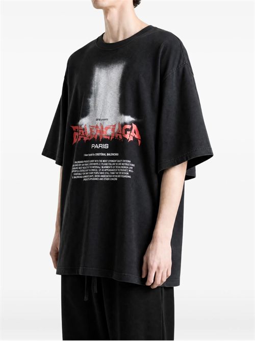 T-shirt con stampa BALENCIAGA | 850345TUVO41000