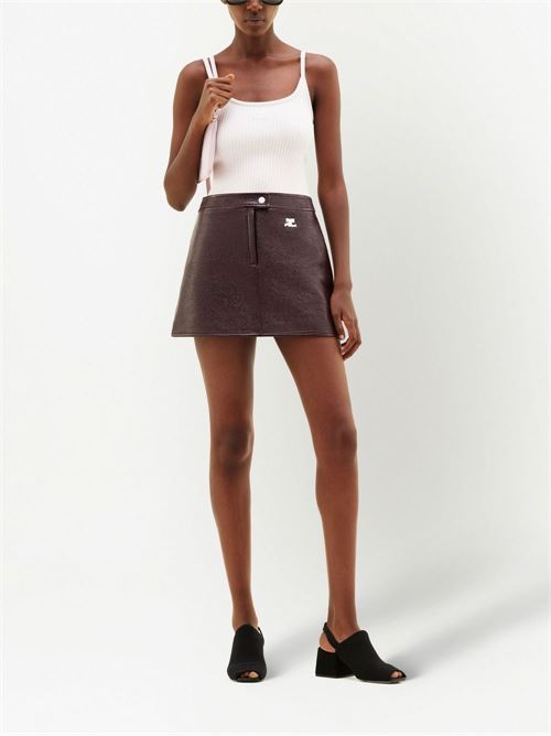 Mini gonna in vinile riedition COURRÈGES | PERCJU001VY00144010