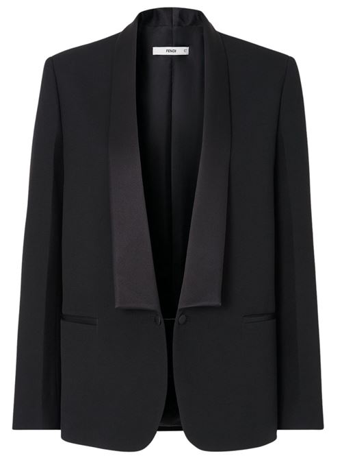 Blazer in grain de Poudre FENDI | FJ7746B1G0F0QA1