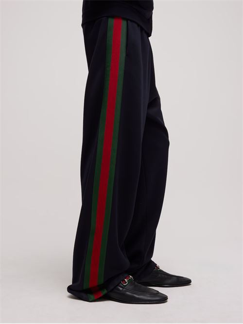 Pantalone sportivo con Web GUCCI | 866170XJH0N4816
