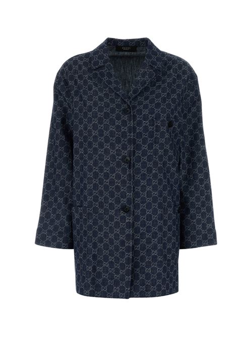 Giacca in denim GG GUCCI | 875438XDDG34011