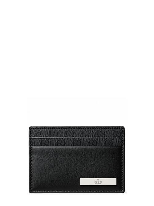 Portacarte con targhetta GUCCI | A001XBAAGTN1000