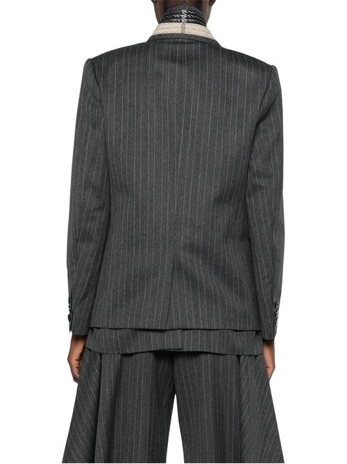 Blazer gessato SACAI | 2608632001