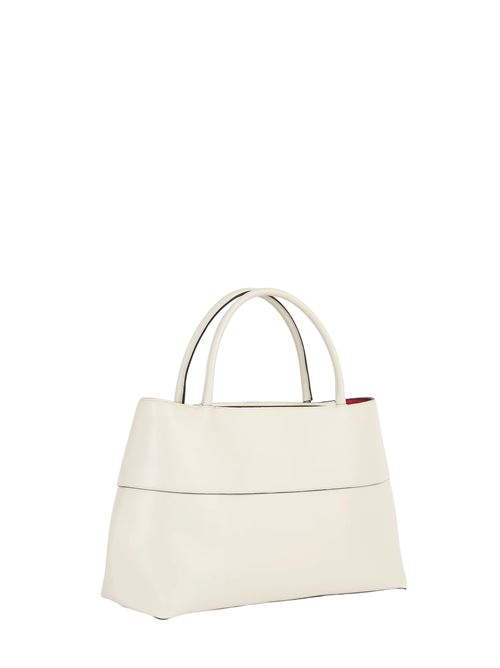 Borsa a mano in pelle Mercer stone/rosso TOTEME | 264WAL0134LE0206444