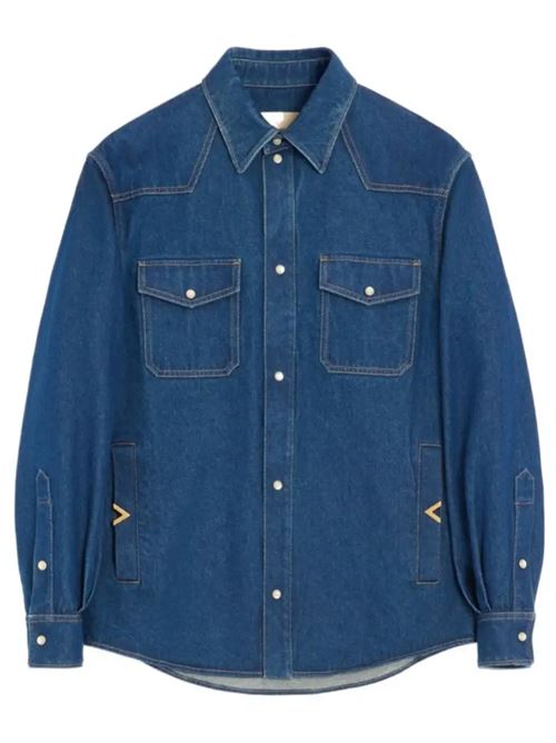 Camicia con logo VALENTINO | VDB13XBKP558