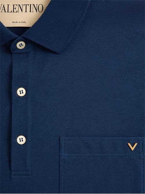 Polo con logo VALENTINO | VMH04VBMDD51